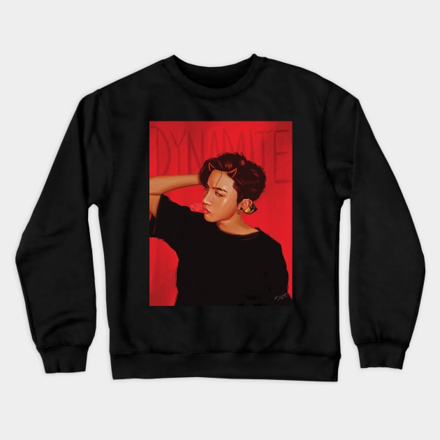 Dynamite Hobi Crewneck Sweatshirt by yelhsa art